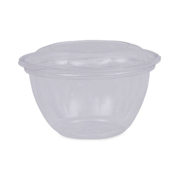 Renewable And Compostable Containers, 18 Oz, 5.5" Diameter X 2.3"h, Clear, Plastic, 150/carton