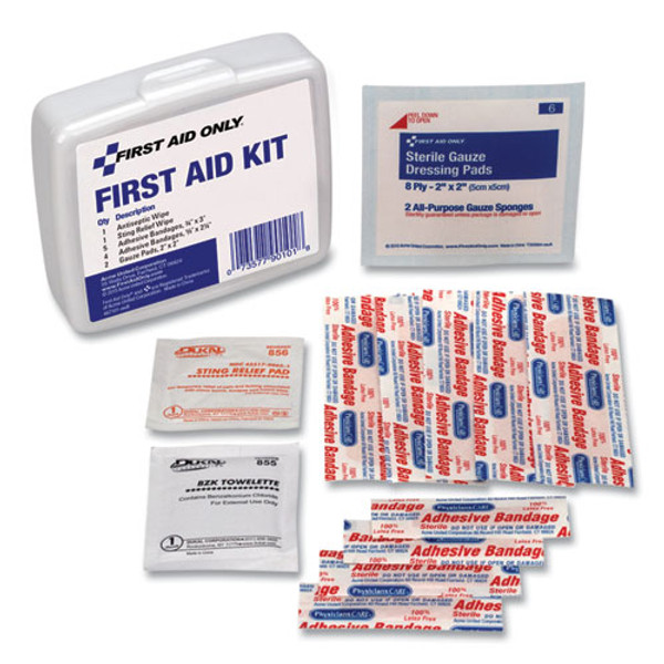 First Aid On The Go Kit, Mini, 13 Pieces, Plastic Case