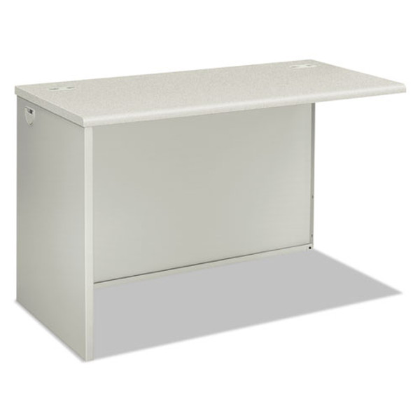 38000 Series Return Shell, Left, 31.75w X 53.19d X 3.75h, Silver Mesh/light Gray