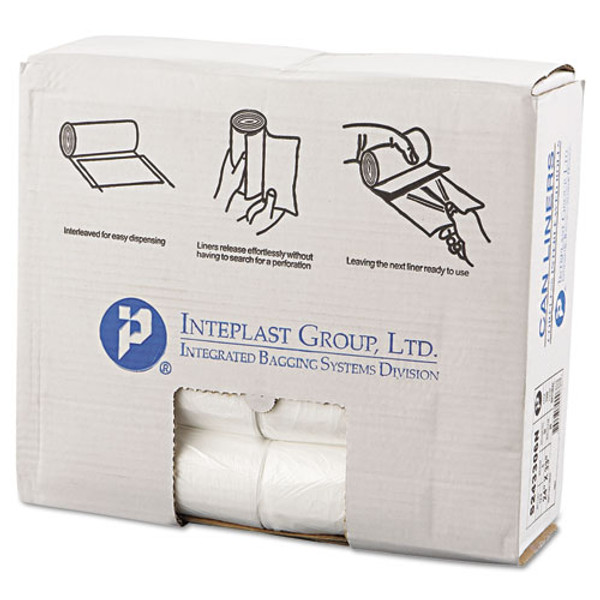 High-density Commercial Can Liners, 16 Gal, 6 Microns, 24" X 33", Natural, 50 Bags/roll, 20 Rolls/carton - IBSS243306N