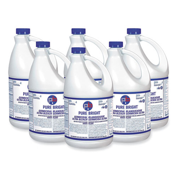 Liquid Bleach, 1 Gal Bottle, 6/carton