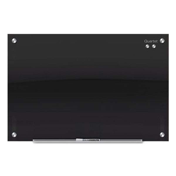 Infinity Glass Marker Board, 72 X 48, Black Surface