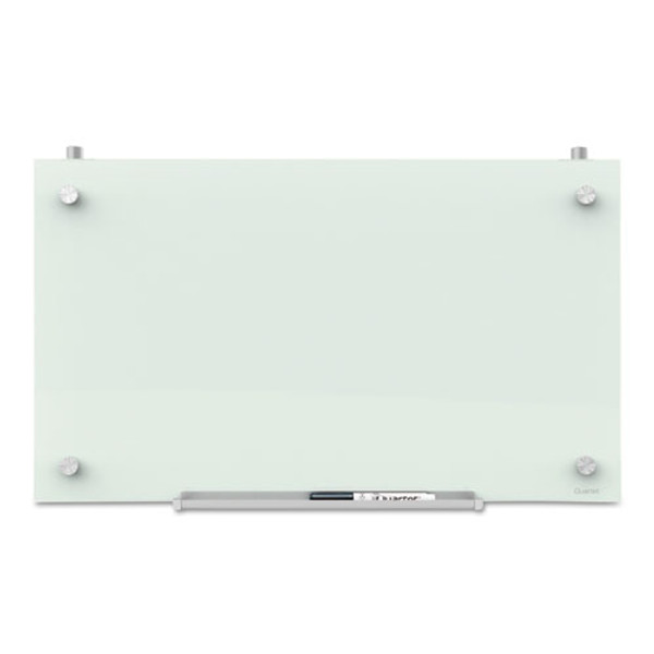 Infinity Magnetic Glass Dry Erase Cubicle Board, 30" X 18", White Surface