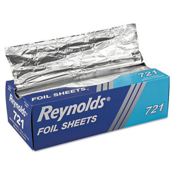 Interfolded Aluminum Foil Sheets, 12 X 10.75, Silver, 500/box, 6 Boxes/carton