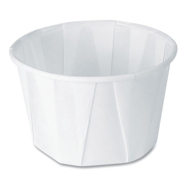 Paper Portion Cups, 2 Oz, White, 250/bag, 20 Bags/carton