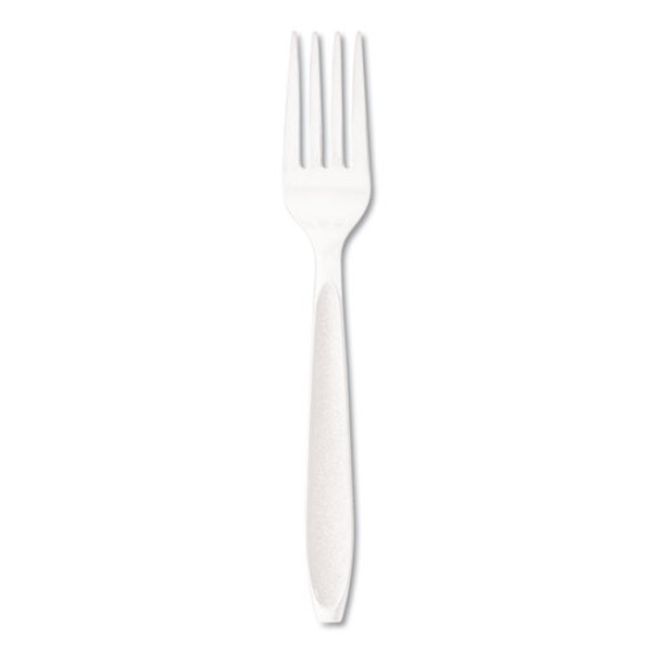 Impress Heavyweight Full-length Polystyrene Cutlery, Fork, Plastic, White, 1,000/carton