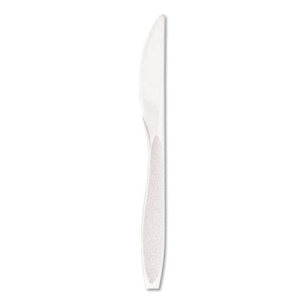 Impress Heavyweight Full-length Polystyrene Cutlery, Knife, White, 1,000/carton