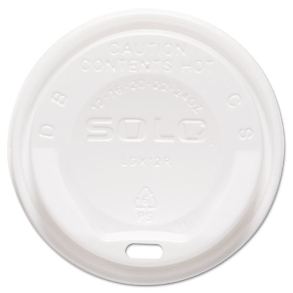 The Gourmet Lid Hot Cup Lids For Trophy Plus, Fits 12 Oz To 20 Oz, White, 1,500/carton