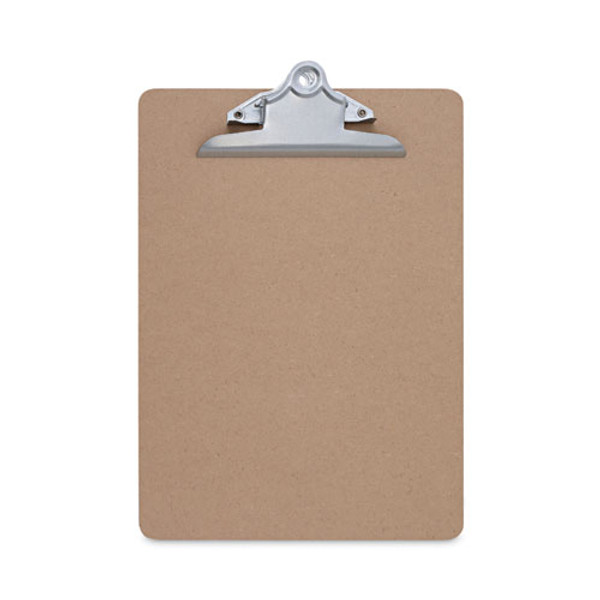 Hardboard Clipboard, 1.25" Clip Capacity, Holds 8.5 X 11 Sheets, Brown, 3/pack