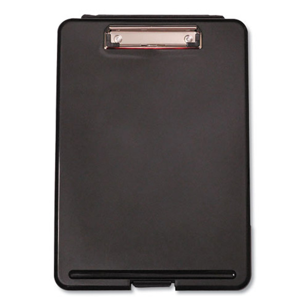 Storage Clipboard, 0.5" Clip Capacity, Holds 8.5 X 11 Sheets, Black