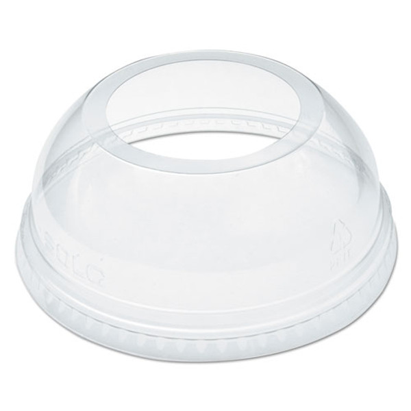 Open-top Dome Lid, Fits 16 Oz To 24 Oz Plastic Cups, Clear, 1.9" Dia Hole, 1,000/carton