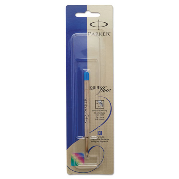 Refill For Parker Ballpoint Pens, Medium Conical Tip, Blue Ink