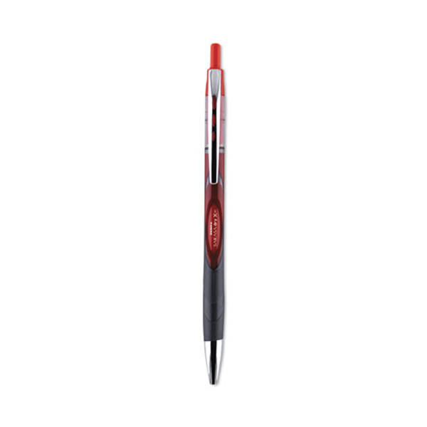 Sarasa Dry Gel X30 Gel Pen, Retractable, Medium 0.7 Mm, Red Ink, Red/black/silver Barrel, 12/pack