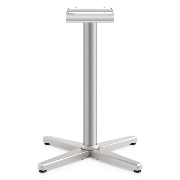 Arrange X-leg Base For 30" To 36" Tops, 25.59w X 27.88h, Silver