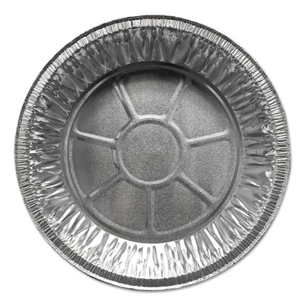 Aluminum Pie Pans, Medium, 27.6 Oz, 9" Diameter X 1"h, Silver, 500/carton