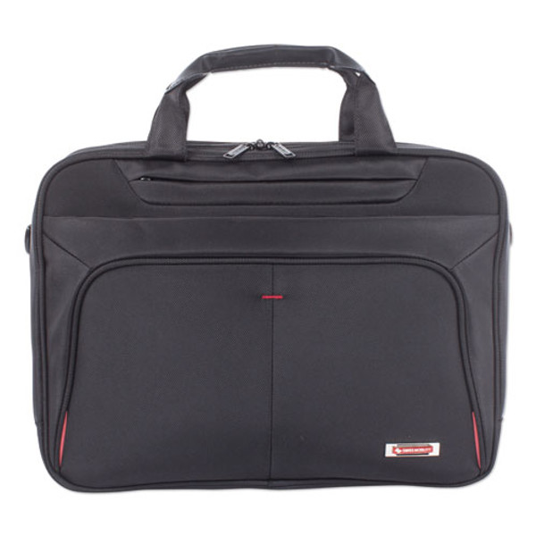 Purpose Executive Briefcase, Fits Devices Up To 15.6", Nylon, 3.5 X 3.5 X 12, Black