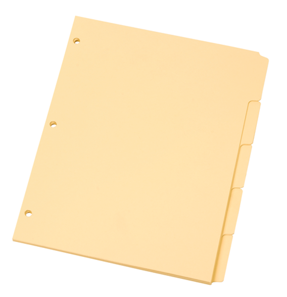 OXFM1158 Oxford® Index Divider, 1/5 Cut, Manila, 250 per box