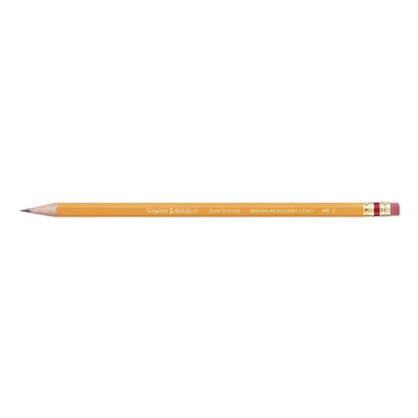 Everstrong #2 Pencils, Hb (#2), Black Lead, Yellow Barrel, 24/pack