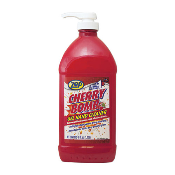 Cherry Bomb Gel Hand Cleaner, Cherry Scent, 48 Oz, 4/carton