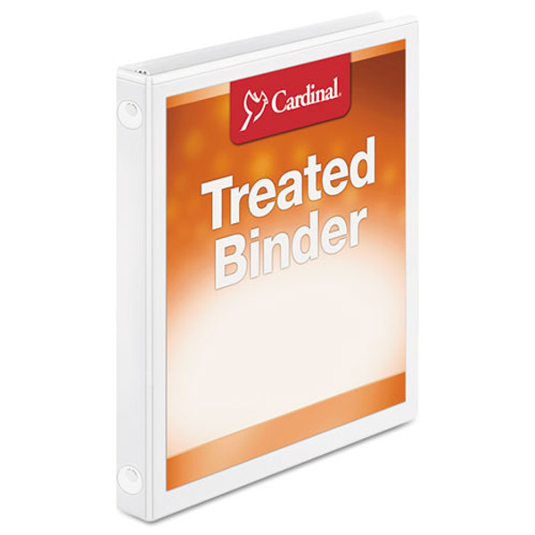 CRD32250 Cardinal® Treated Binder ClearVue™ Round Ring Binder, 5/8", White