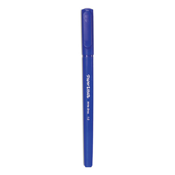 Write Bros. Ballpoint Pen Value Pack, Stick, Medium 1 Mm, Blue Ink, Blue Barrel, 60/pack