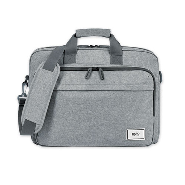 Sustainable Re:cycled Collection Laptop Bag, Fits Devices Up To 15.6", Recycled Pet Polyester, 16.25 X 4.5 X 12, Gray