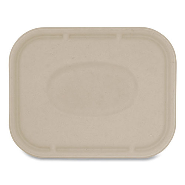 Fiber Lids For Fiber Containers, 7.8 X 10.1 X 0.5, Natural, Paper, 400/carton