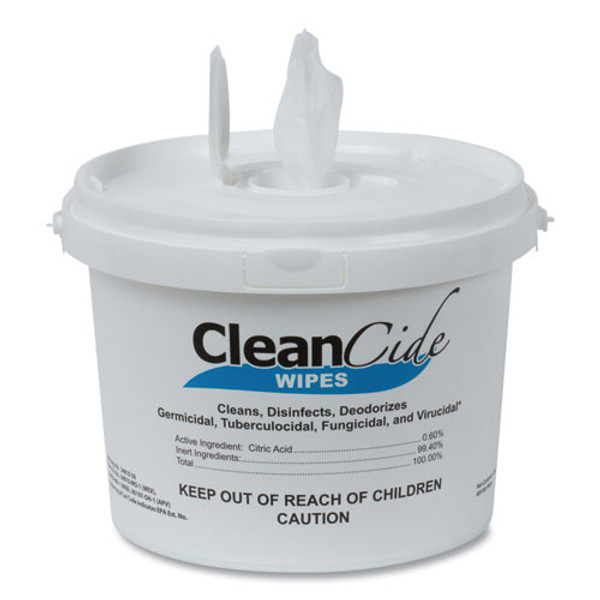 Cleancide Disinfecting Wipes, 1-ply, 8 X 5.5, Fresh Scent, White, 400/tub, 4 Tubs/carton