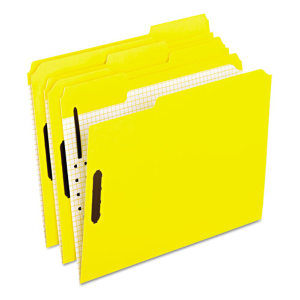 PFX21309 Color Fastener Folders, Letter size, Yellow