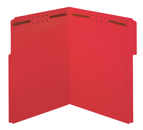 PFX22740 Fastener Folders, Red, 2-fastener, Letter, 1/3 Tab, 50/BX