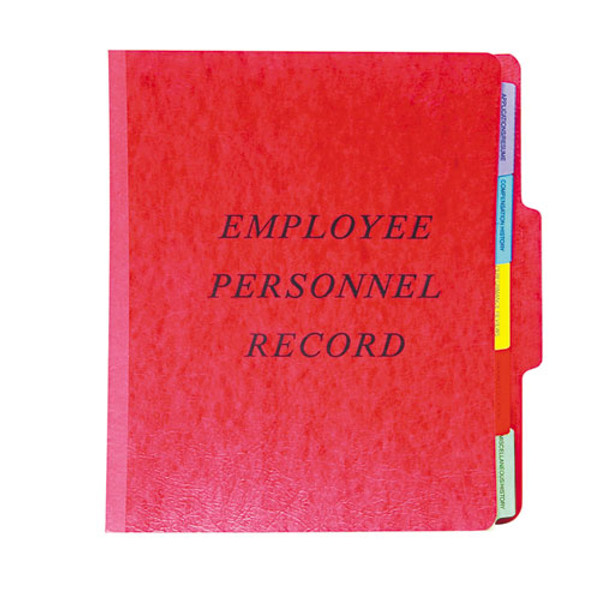 PFXSER1ER Employee/Personnel Folders, Letter size, Red