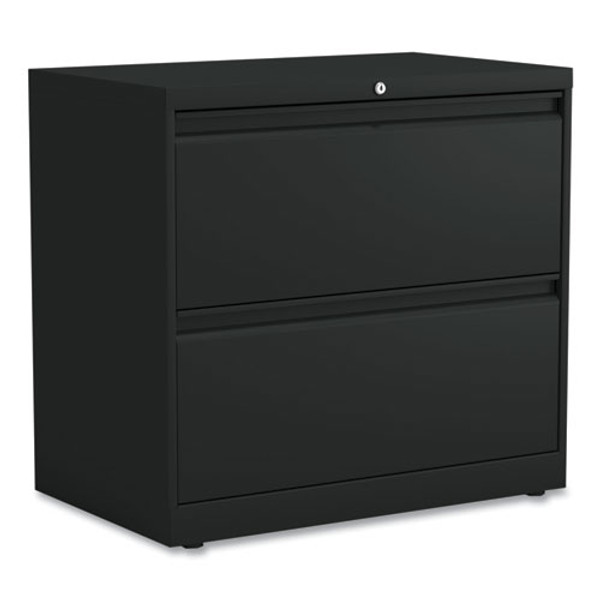 Lateral File, 2 Legal/letter-size File Drawers, Black, 30" X 18.63" X 28"