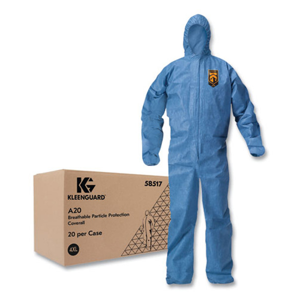 Coverall,blue,4xl,20/ct