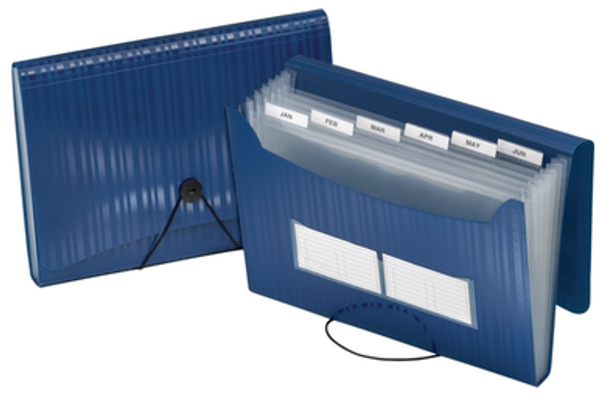 PFX50918 7 Pocket Expanding Files, Letter size, Blue