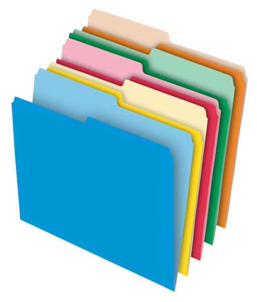 PFX54461EE Stretch Tab File Folders, Letter size, Assorted