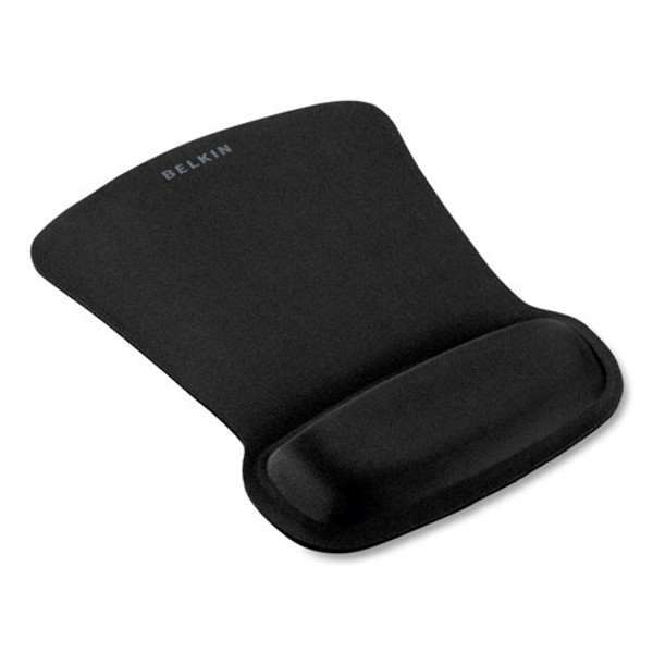 Waverest Gel Mouse Pad With Wrist Rest, 9.3 X 11.9, Black