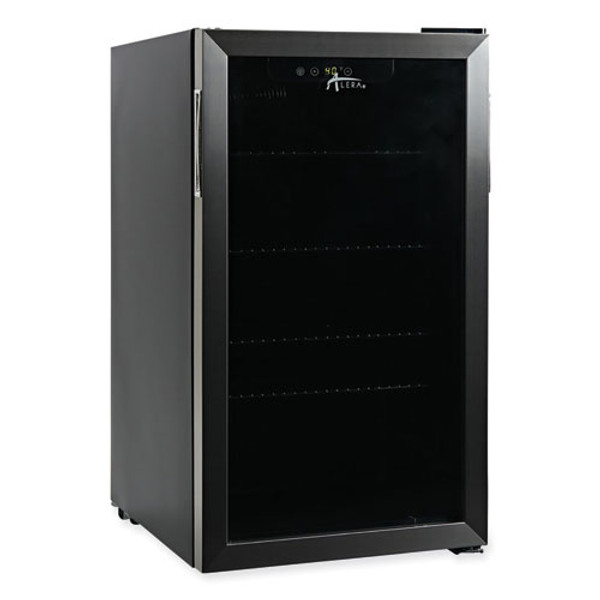 3.4 Cu. Ft. Beverage Cooler, Stainless Steel/black