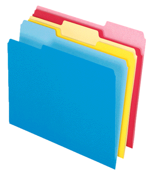 PFX84270EE Write and Erase® File Folders, Assorted, 12/PK