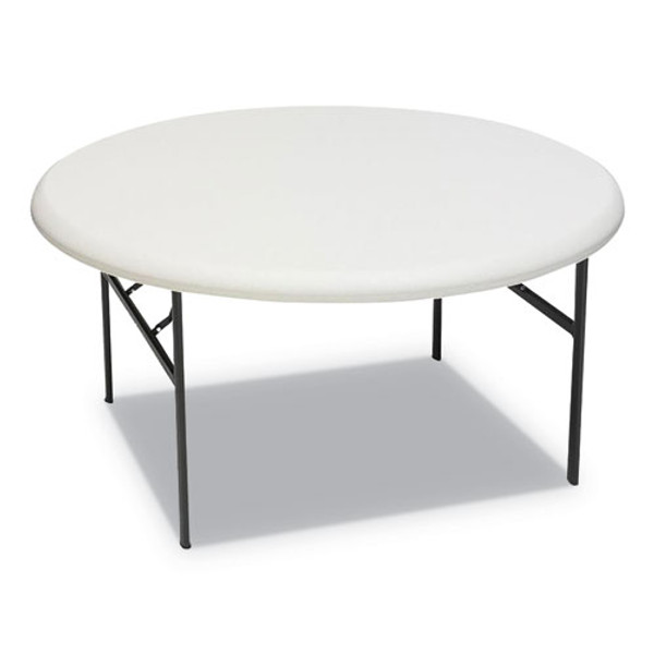 Indestructable Classic Folding Table, Round, 60" X 29", Platinum