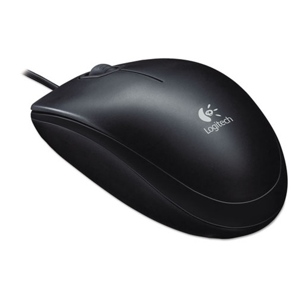 B100 Optical Usb Mouse, Usb 2.0, Left/right Hand Use, Black