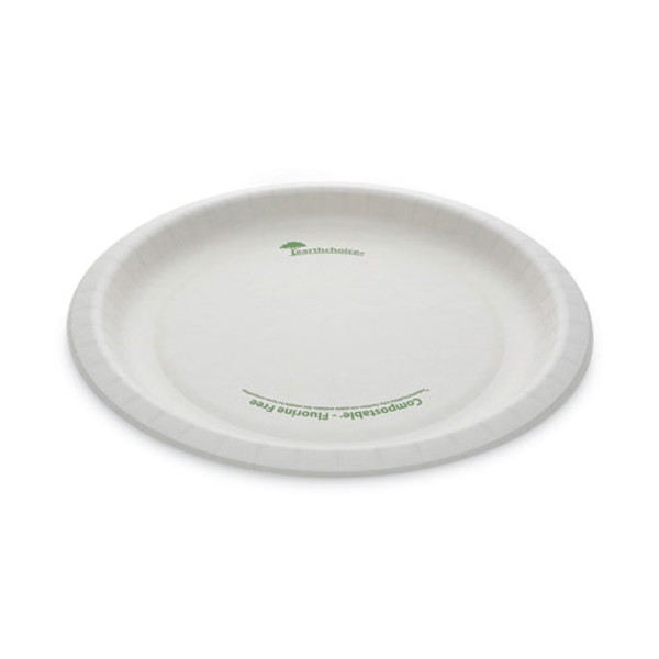 Earthchoice Pressware Compostable Dinnerware, Plate, 10" Dia, White, 300/carton