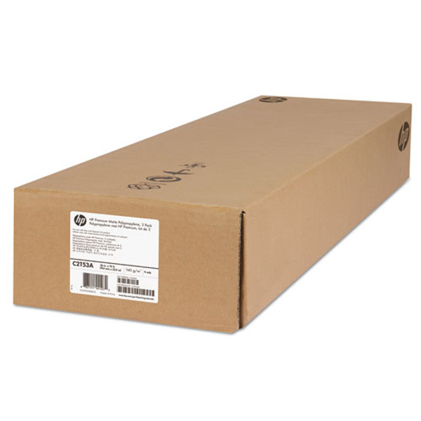 Premium Matte Polypropylene Paper, 2" Core, 36" X 75 Ft, Matte White, 2/pack Premium Matte Polypropylene Paper, 2" Core, 36" X 75 Ft, Matte White, 2/pack
