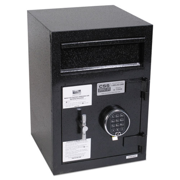 Depository Security Safe, 0.95 Cu Ft, 14 X 15.5 X 20, Black