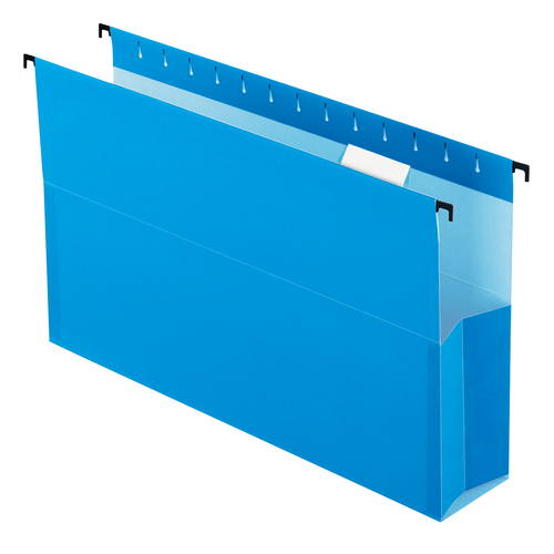 PFX59303EE Pendaflex® SureHook® Reinforced Hanging Box File, 3", Legal, Blue, 1/5 Cut, 25/BX