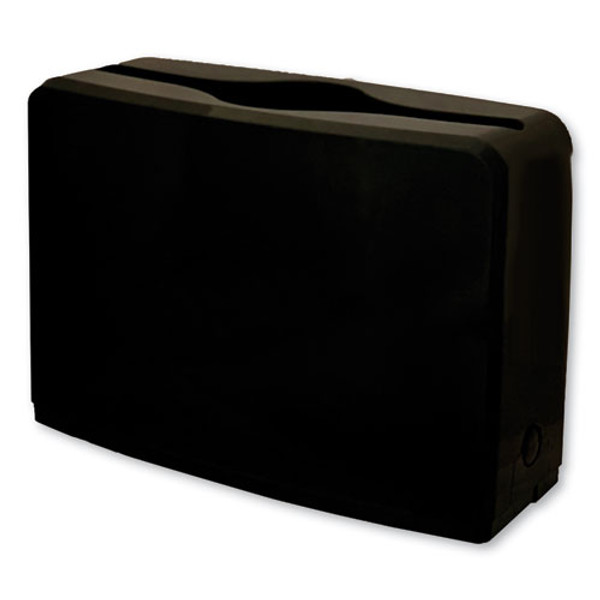 Countertop Folded Towel Dispenser, 10.63 X 7.28 X 4.53, Black