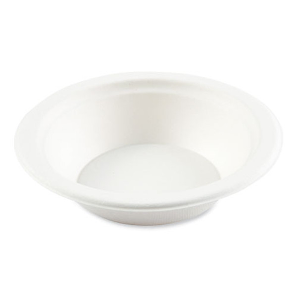 Bagasse Pfas-free Dinnerware, Round Bowl, 12 Oz, Natural, 1,000/carton