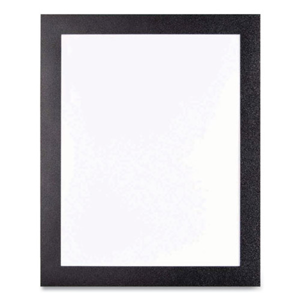 Self Adhesive Sign Holders, 8.5 X 11 Insert, Clear With Black Border, 2/pack