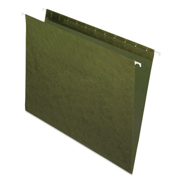 PFX81600 Pendaflex® Recycled Hanging Folders, Letter Size, Standard Green, 25/BX