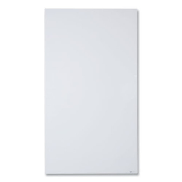 Invisamount Vertical Magnetic Glass Dry-erase Boards, 42 X 74, White Surface
