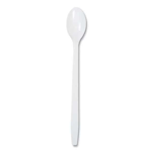 Polypropylene Cutlery, Soda Spoon, 7.87", White, 1,000/carton